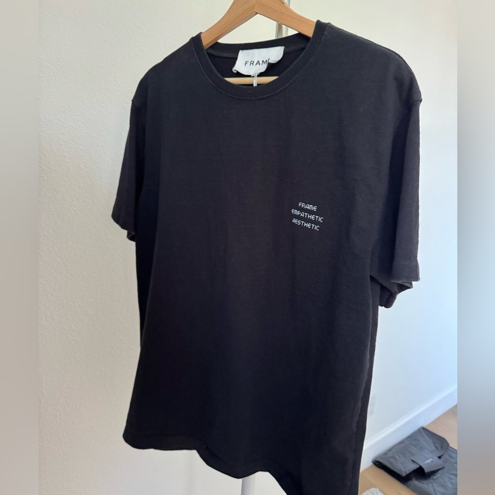 Frame Denim Black Short Sleeve Tee